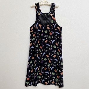 Jenny Helene Navy Travel Print Jumper/Dress